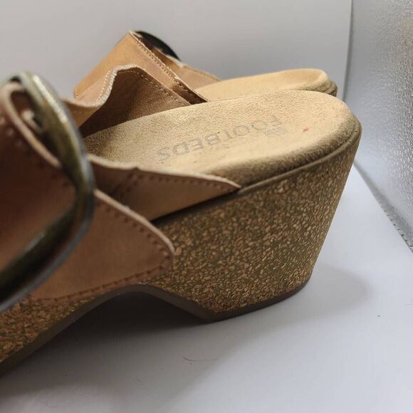 White mountain footbeds open toed clogs Size 8M - Picture 7 of 10